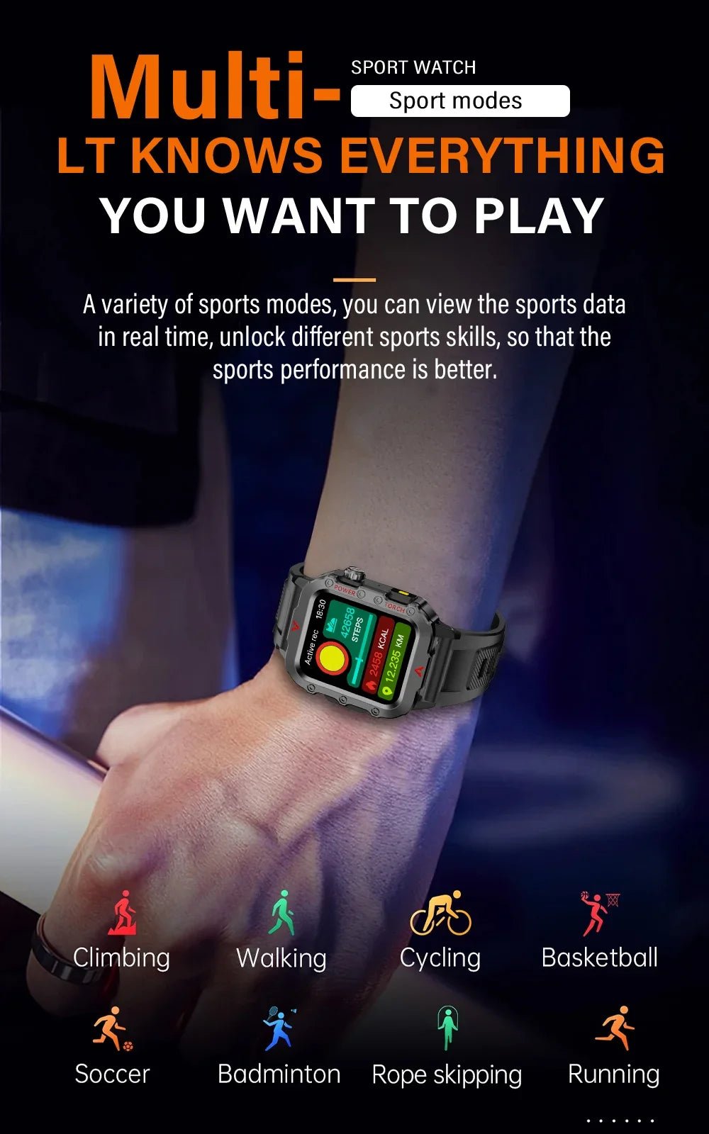 Rugged Smartwatch with Bluetooth Call & Fitness Tracker for Men & Women - Realgroupuae