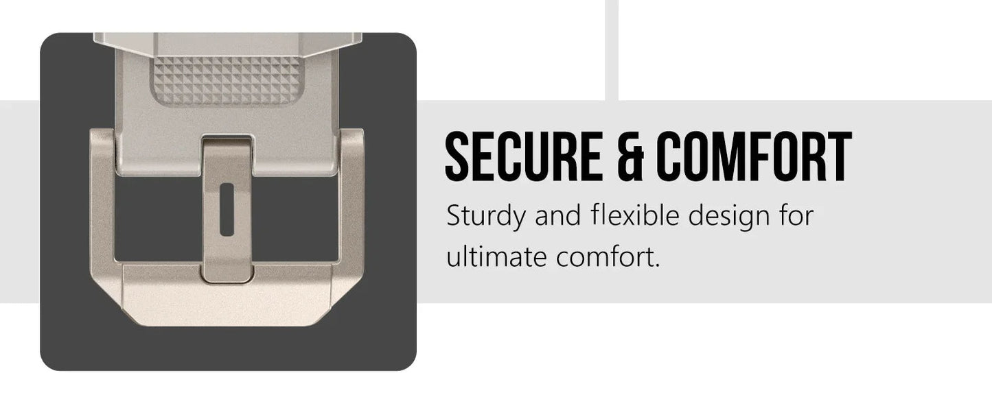 Rugged Strap for Apple Watch 49mm–42mm | Metal + Silicone Band - Realgroupuae