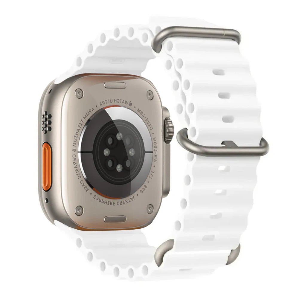 Silicone Ocean Band for Apple Watch 40mm - 49mm, Sport Strap & Bracelet - Realgroupuae