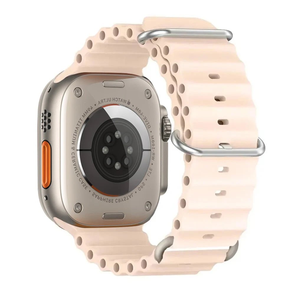 Silicone Ocean Band for Apple Watch 40mm - 49mm, Sport Strap & Bracelet - Realgroupuae