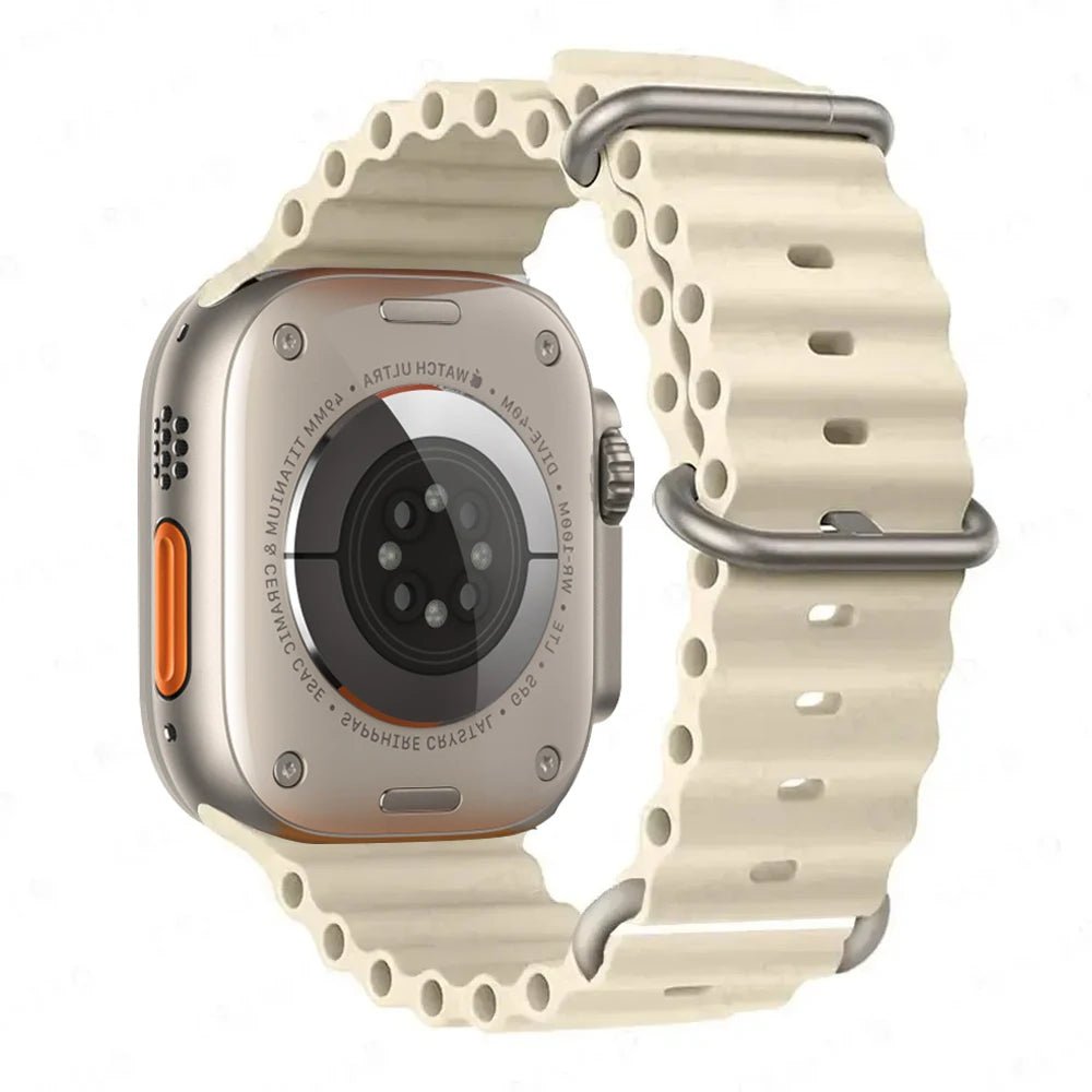 Silicone Ocean Band for Apple Watch 40mm - 49mm, Sport Strap & Bracelet - Realgroupuae