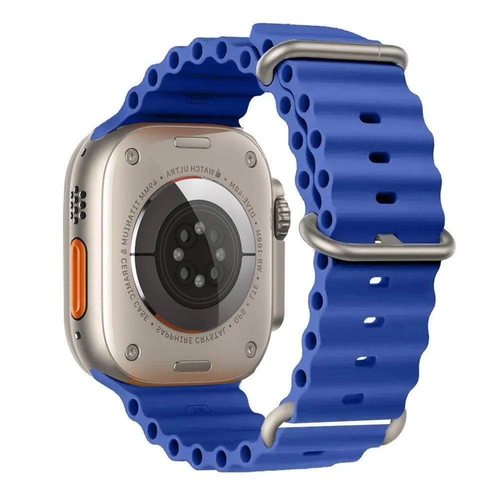 Silicone Ocean Band for Apple Watch 40mm - 49mm, Sport Strap & Bracelet - Realgroupuae
