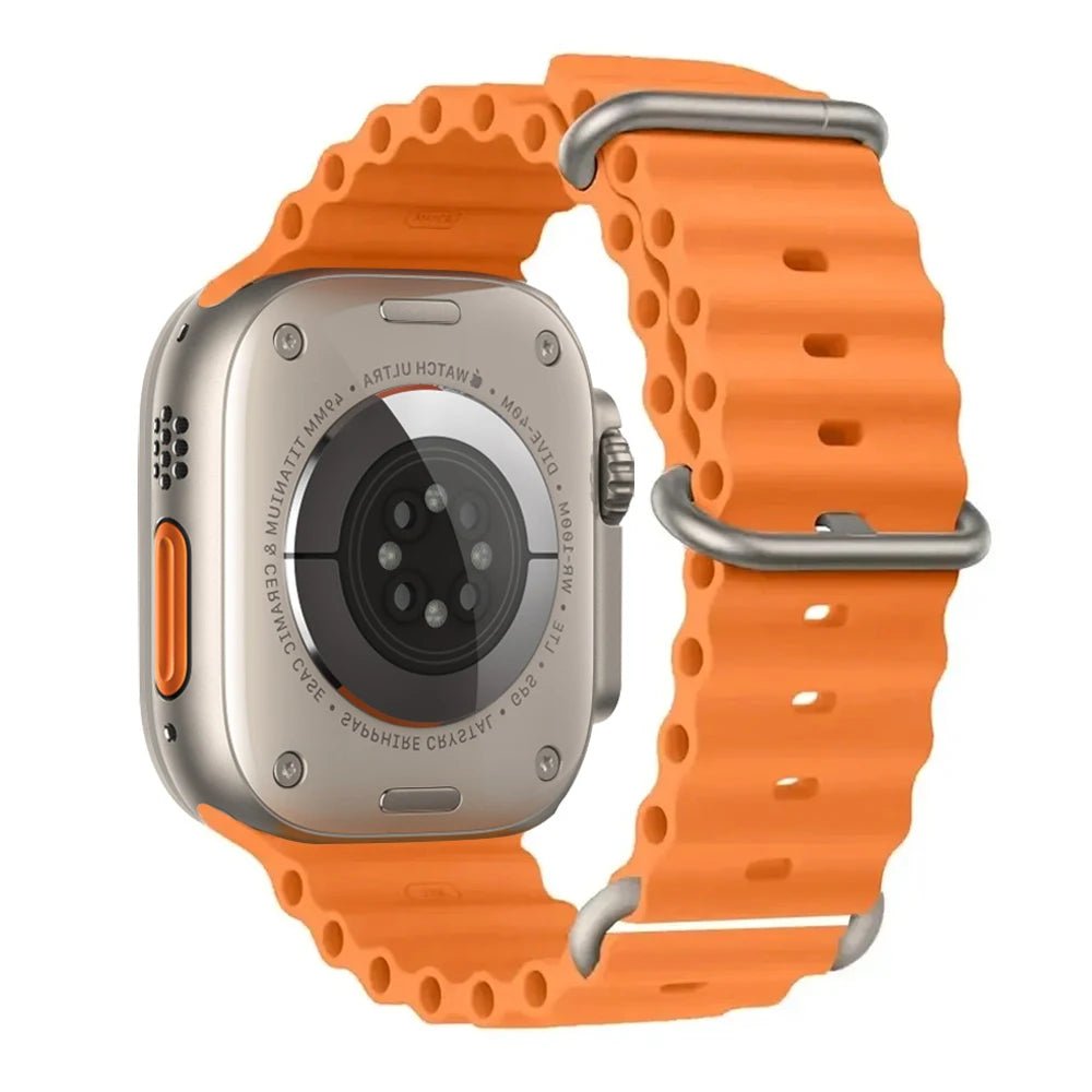 Silicone Ocean Band for Apple Watch 40mm - 49mm, Sport Strap & Bracelet - Realgroupuae