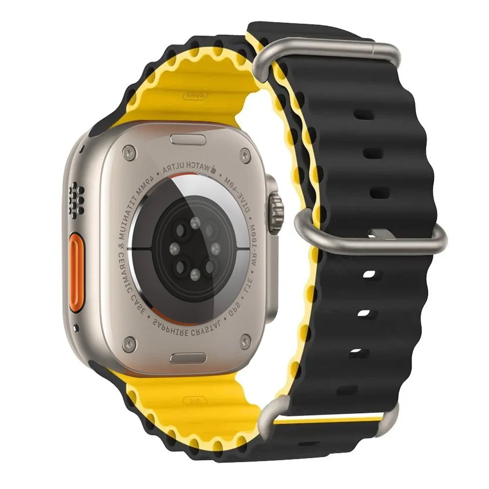 Silicone Ocean Band for Apple Watch 40mm - 49mm, Sport Strap & Bracelet - Realgroupuae