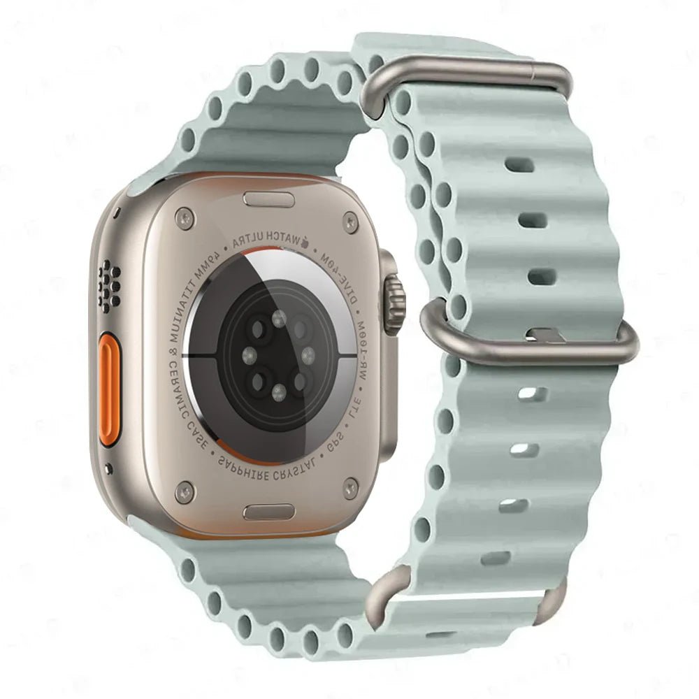 Silicone Ocean Band for Apple Watch 40mm - 49mm, Sport Strap & Bracelet - Realgroupuae