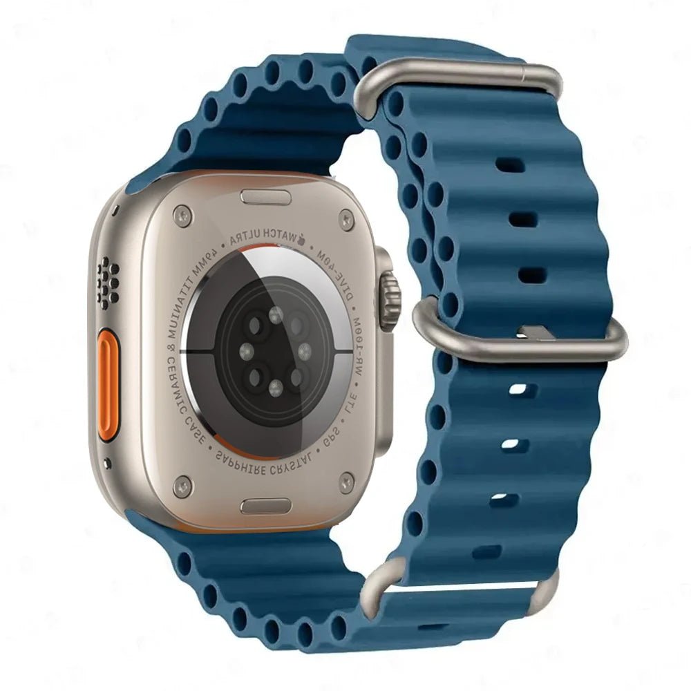 Silicone Ocean Band for Apple Watch 40mm - 49mm, Sport Strap & Bracelet - Realgroupuae