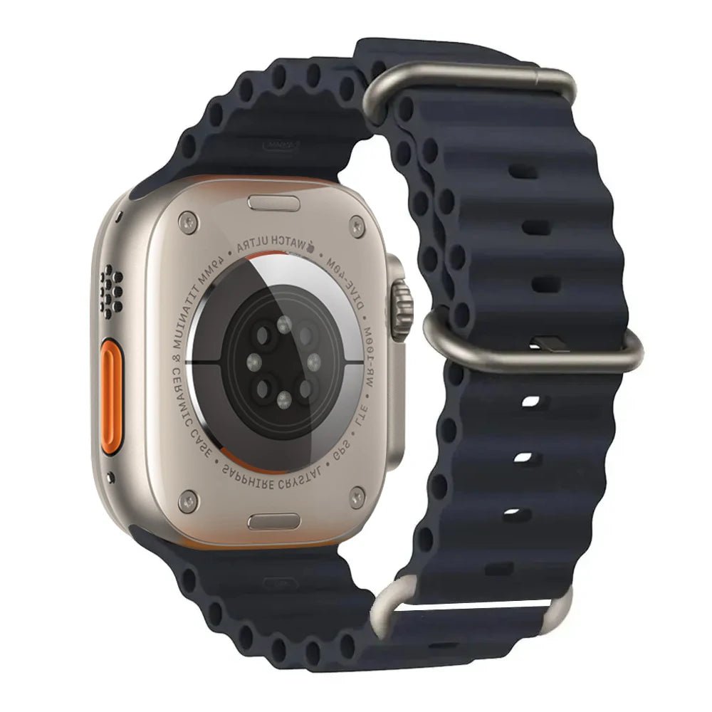 Silicone Ocean Band for Apple Watch 40mm - 49mm, Sport Strap & Bracelet - Realgroupuae