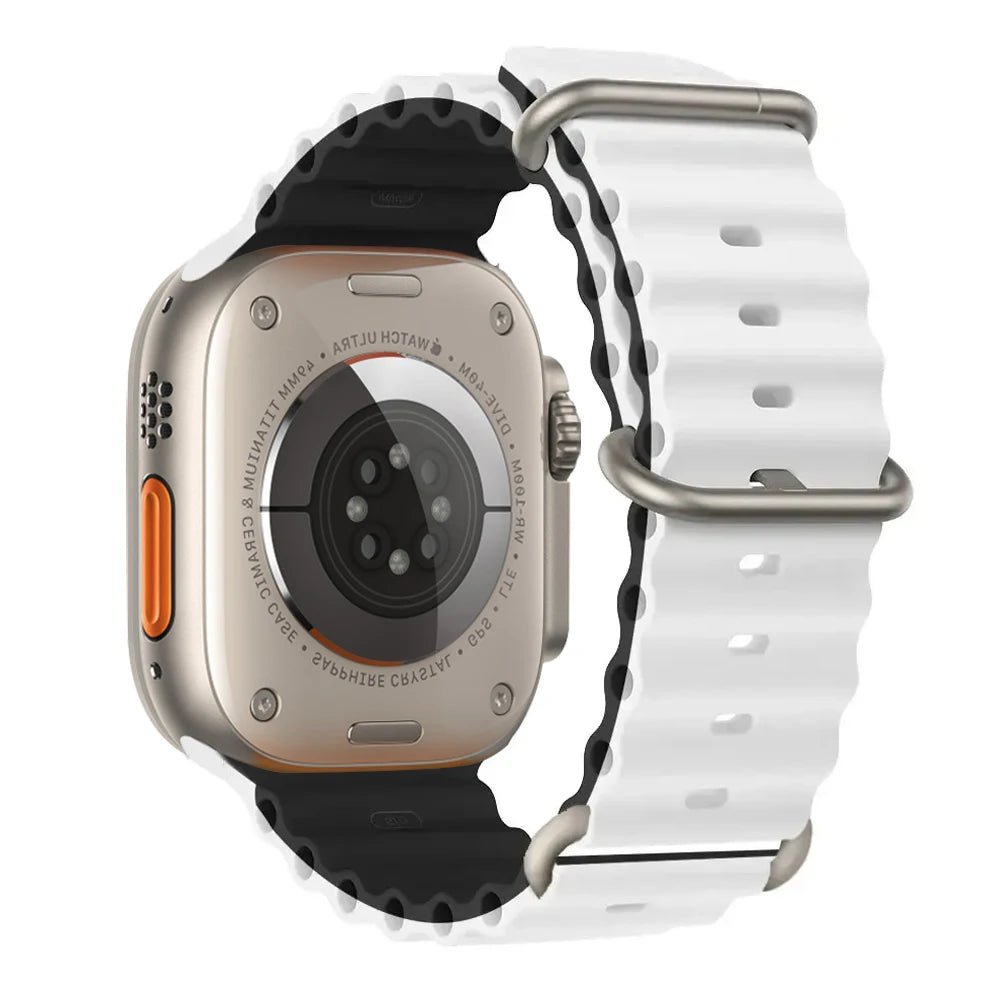 Silicone Ocean Band for Apple Watch 40mm - 49mm, Sport Strap & Bracelet - Realgroupuae