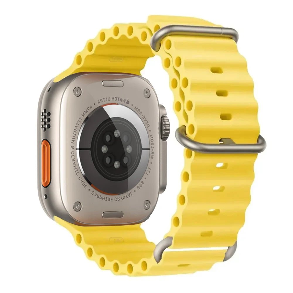 Silicone Ocean Band for Apple Watch 40mm - 49mm, Sport Strap & Bracelet - Realgroupuae