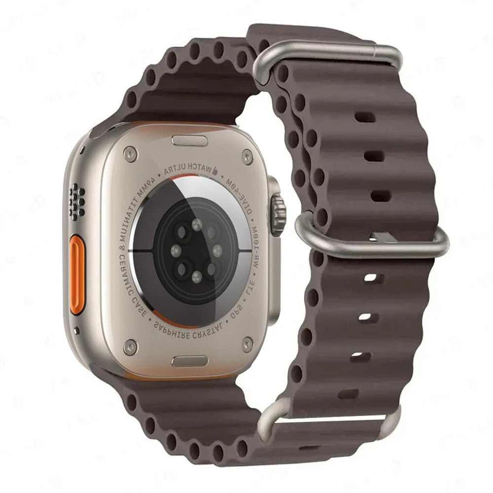 Silicone Ocean Band for Apple Watch 40mm - 49mm, Sport Strap & Bracelet - Realgroupuae