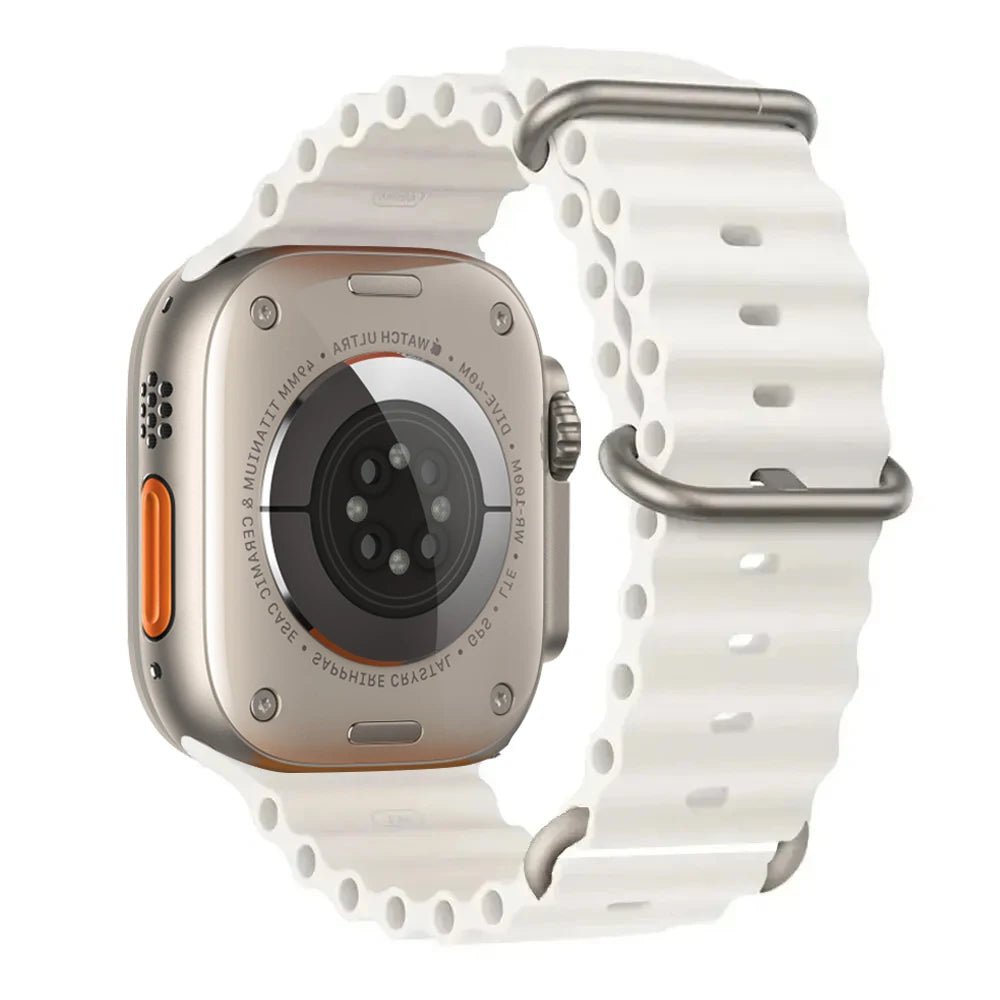 Silicone Ocean Band for Apple Watch 40mm - 49mm, Sport Strap & Bracelet - Realgroupuae