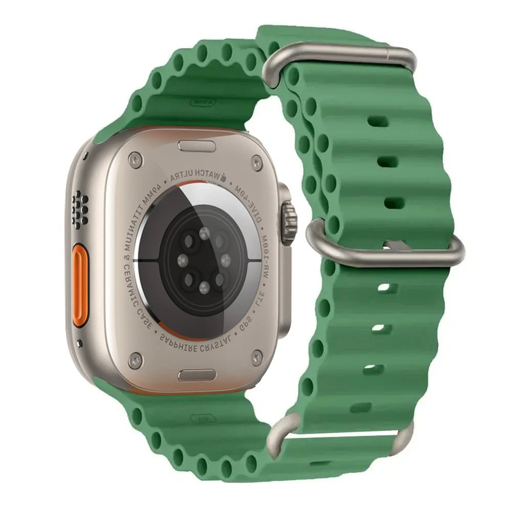Silicone Ocean Band for Apple Watch 40mm - 49mm, Sport Strap & Bracelet - Realgroupuae