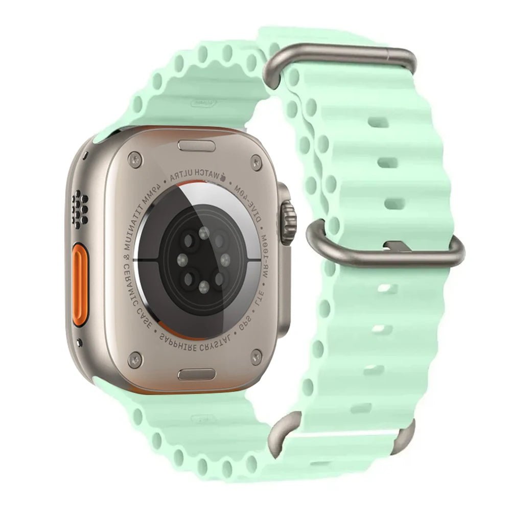 Silicone Ocean Band for Apple Watch 40mm - 49mm, Sport Strap & Bracelet - Realgroupuae