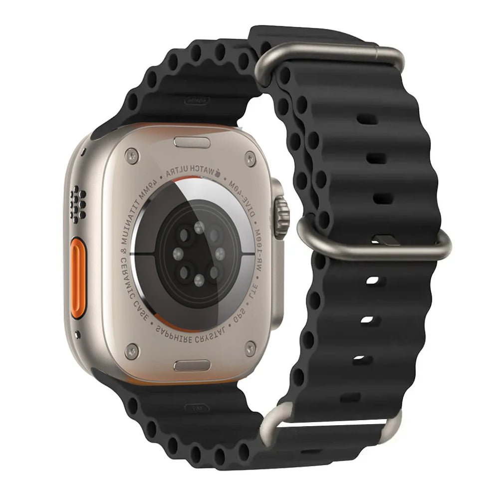 Silicone Ocean Band for Apple Watch 40mm - 49mm, Sport Strap & Bracelet - Realgroupuae