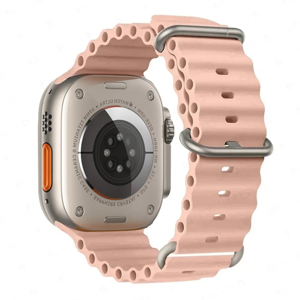 Silicone Ocean Band for Apple Watch 40mm - 49mm, Sport Strap & Bracelet - Realgroupuae