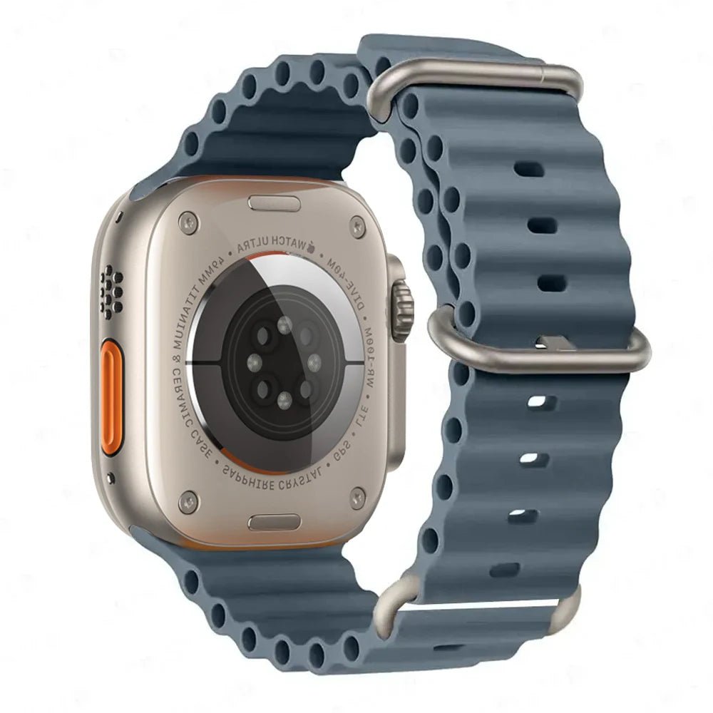 Silicone Ocean Band for Apple Watch 40mm - 49mm, Sport Strap & Bracelet - Realgroupuae