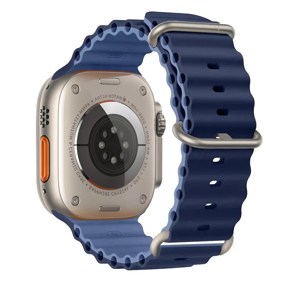 Silicone Ocean Band for Apple Watch 40mm - 49mm, Sport Strap & Bracelet - Realgroupuae
