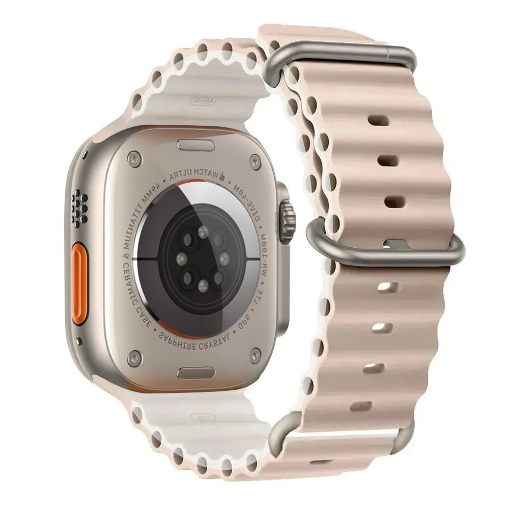 Silicone Ocean Band for Apple Watch 40mm - 49mm, Sport Strap & Bracelet - Realgroupuae