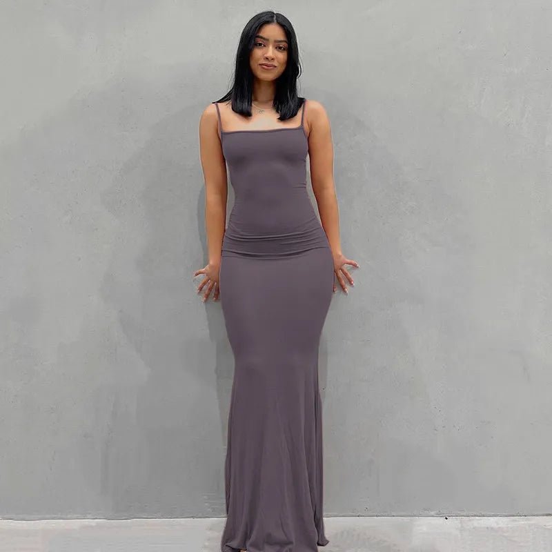 Sleeveless Backless Maxi Dress For Women - Real Group