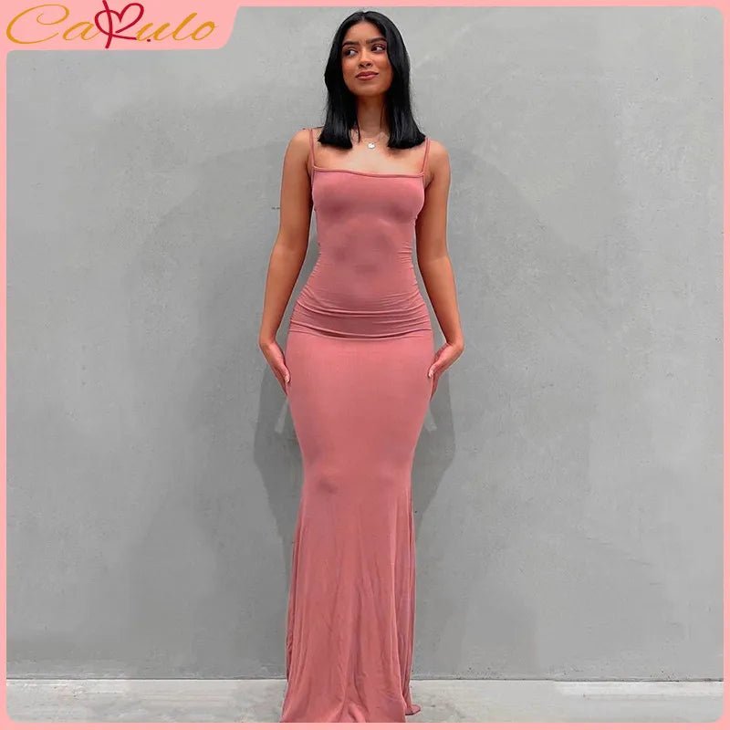 Sleeveless Backless Maxi Dress For Women - Real Group UAE