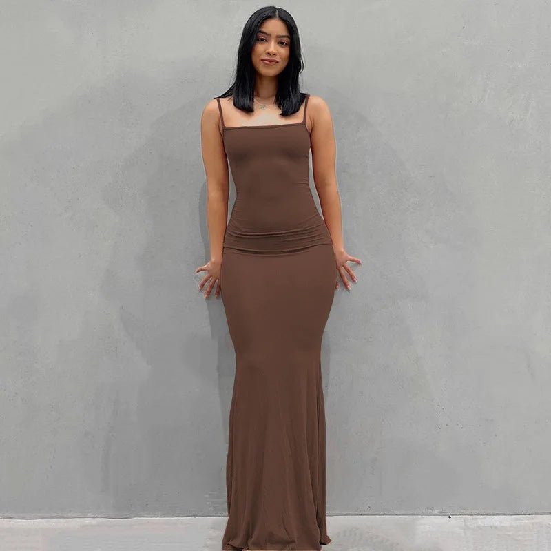 Sleeveless Backless Maxi Dress For Women - Real Group