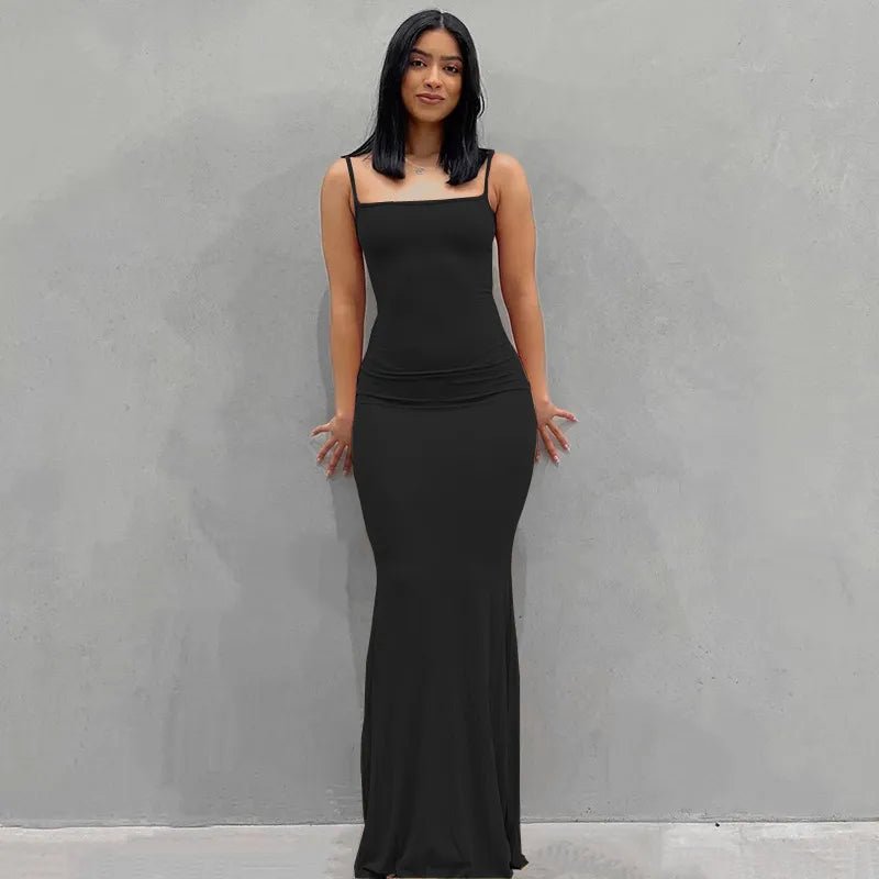 Sleeveless Backless Maxi Dress For Women - Real Group