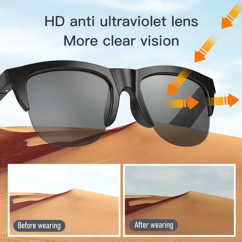 Smart Bluetooth Sunglasses | Music & Call - Ready UV Protection - Real Group UAE