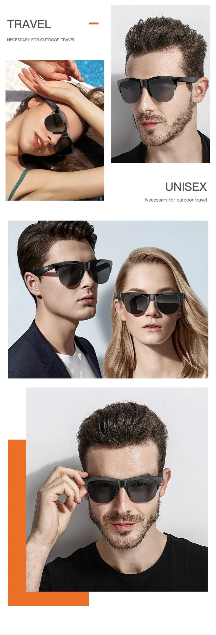 Smart Bluetooth Sunglasses | Music & Call - Ready UV Protection - Real Group UAE