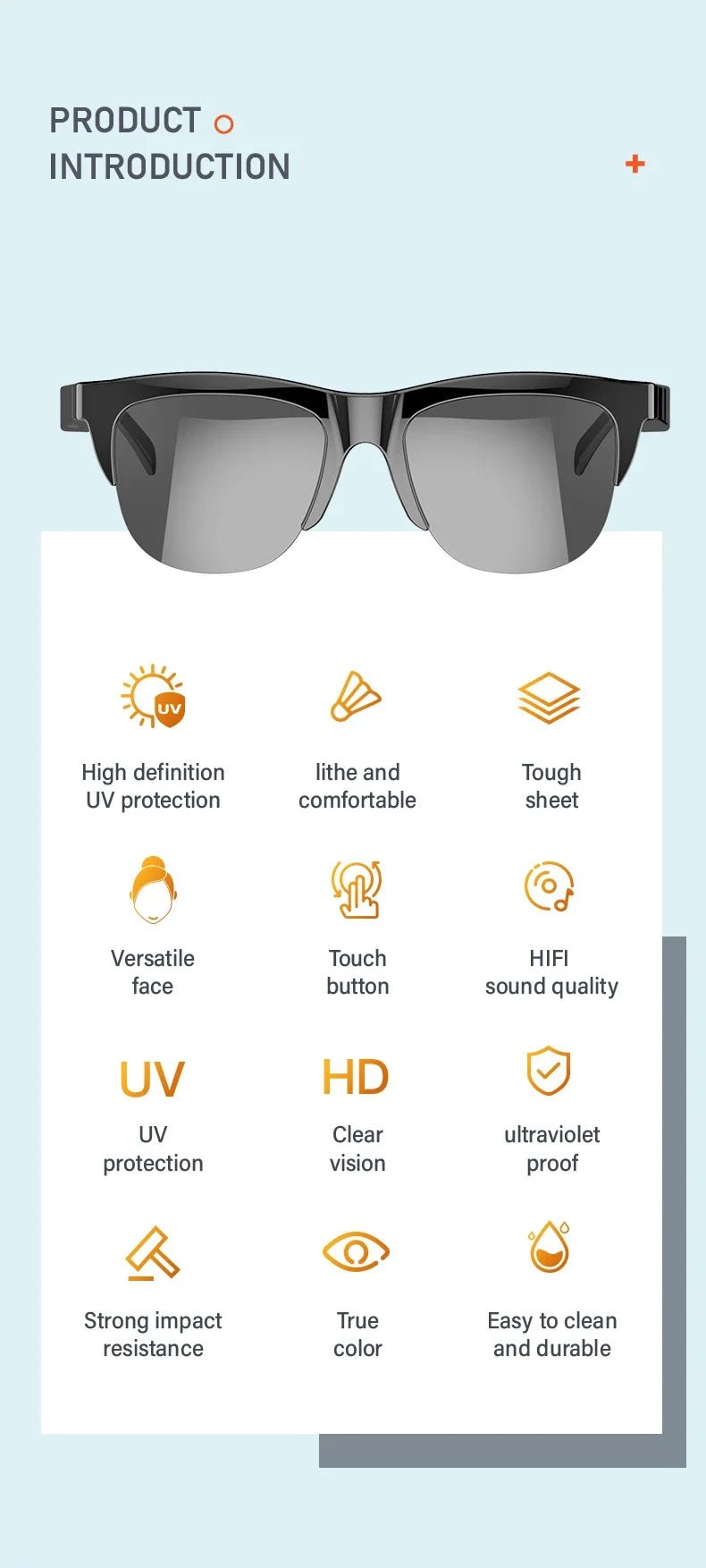 Smart Bluetooth Sunglasses | Music & Call - Ready UV Protection - Real Group UAE