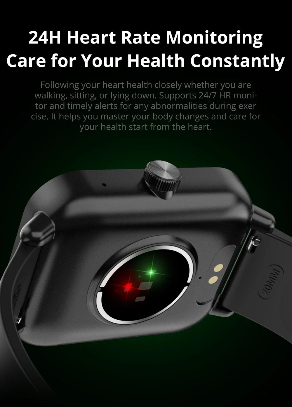 Smart Watch 1.9" Screen | Heart Rate & Health Monitor | Bluetooth - Real Group UAE