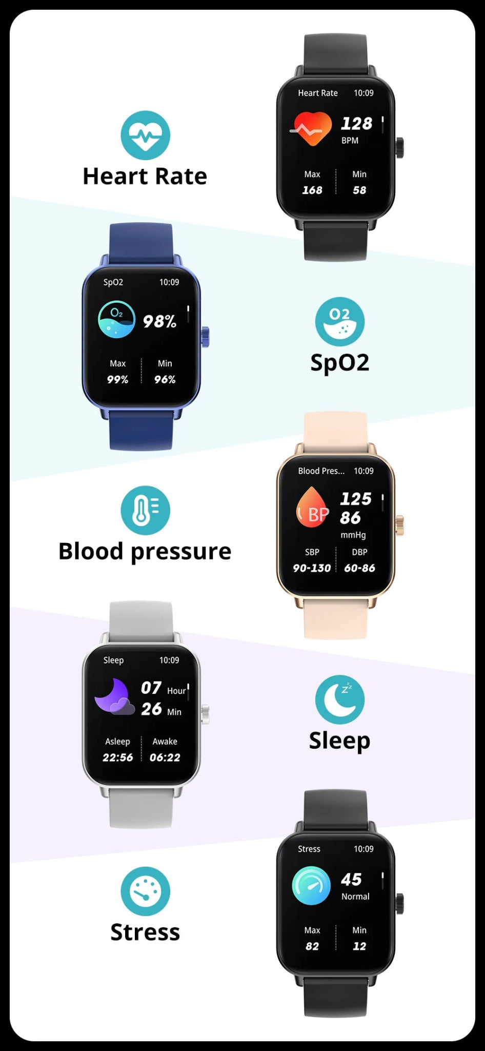 Smart Watch 1.9" Screen | Heart Rate & Health Monitor | Bluetooth - Real Group UAE
