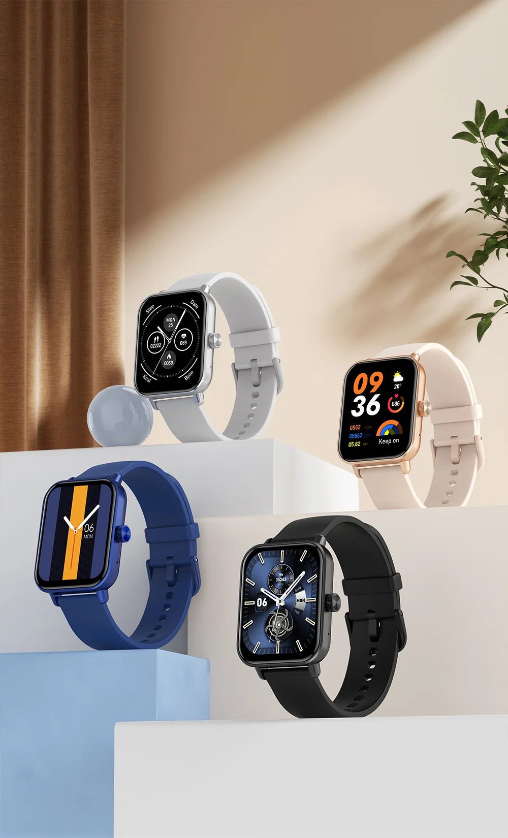 Smart Watch 1.9" Screen | Heart Rate & Health Monitor | Bluetooth - Real Group UAE