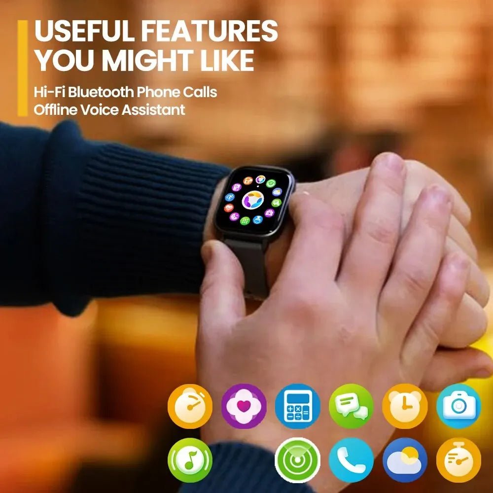 Smartwatch with 2.03" HD Display, Voice Call & Health Tracking - Realgroupuae