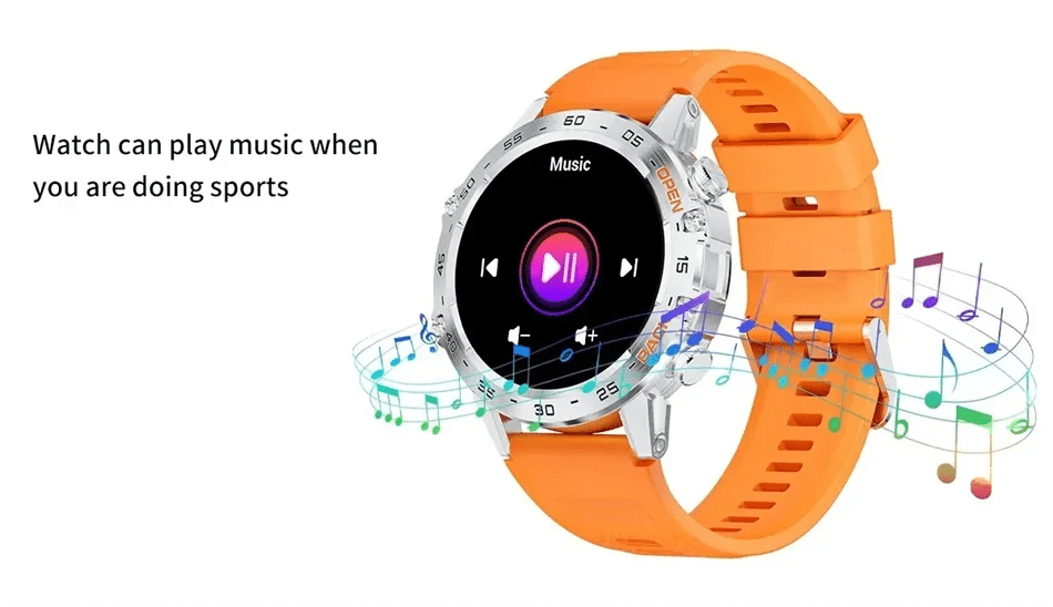 Smartwatch with AMOLED Display, Bluetooth Calling & Waterproof Build - Realgroupuae