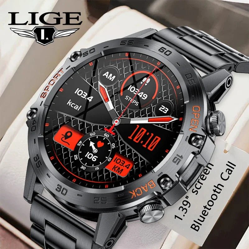 Smartwatch with AMOLED Display, Bluetooth Calling & Waterproof Build - Realgroupuae