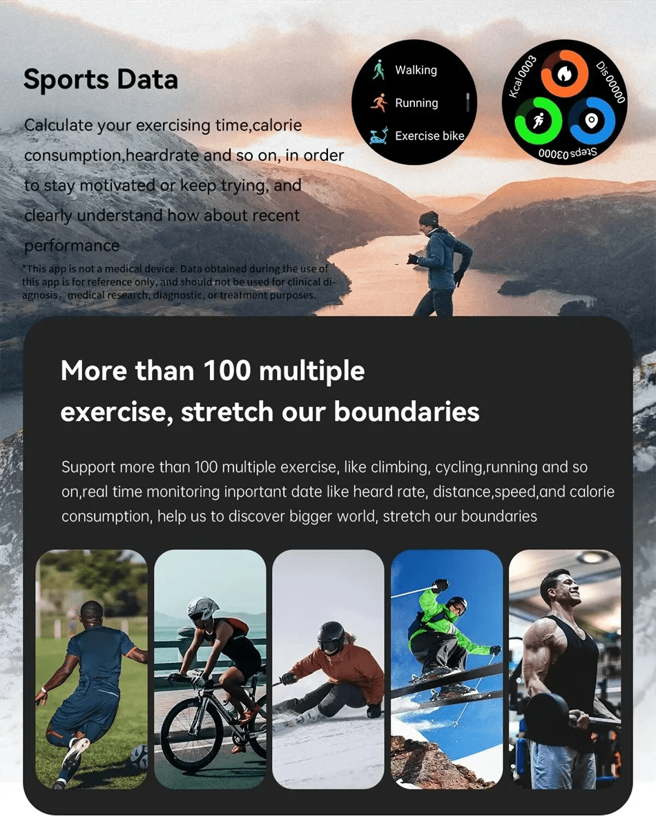 Smartwatch with AMOLED Display, Bluetooth Calling & Waterproof Build - Realgroupuae