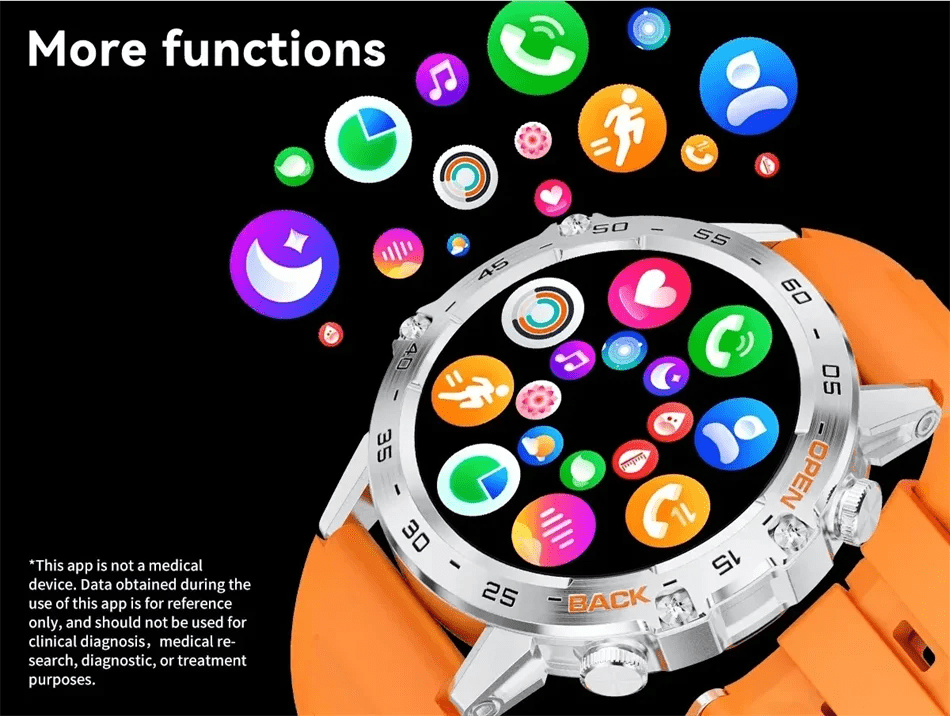 Smartwatch with AMOLED Display, Bluetooth Calling & Waterproof Build - Realgroupuae