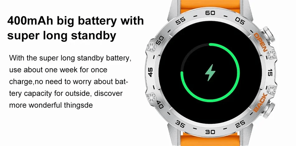 Smartwatch with AMOLED Display, Bluetooth Calling & Waterproof Build - Realgroupuae