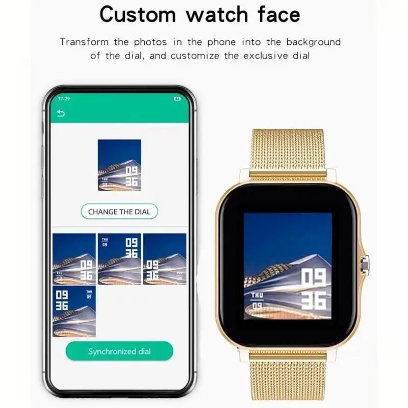 Smartwatch with Bluetooth Call, Blood Oxygen/Pressure Monitoring - Real Group UAE