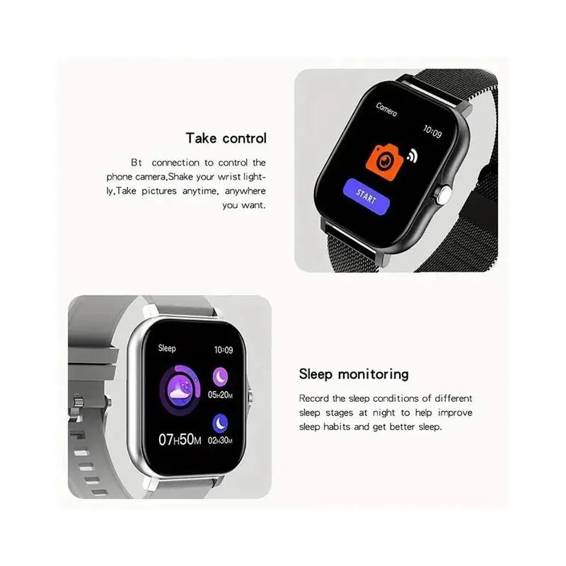 Smartwatch with Bluetooth Call, Blood Oxygen/Pressure Monitoring - Real Group UAE