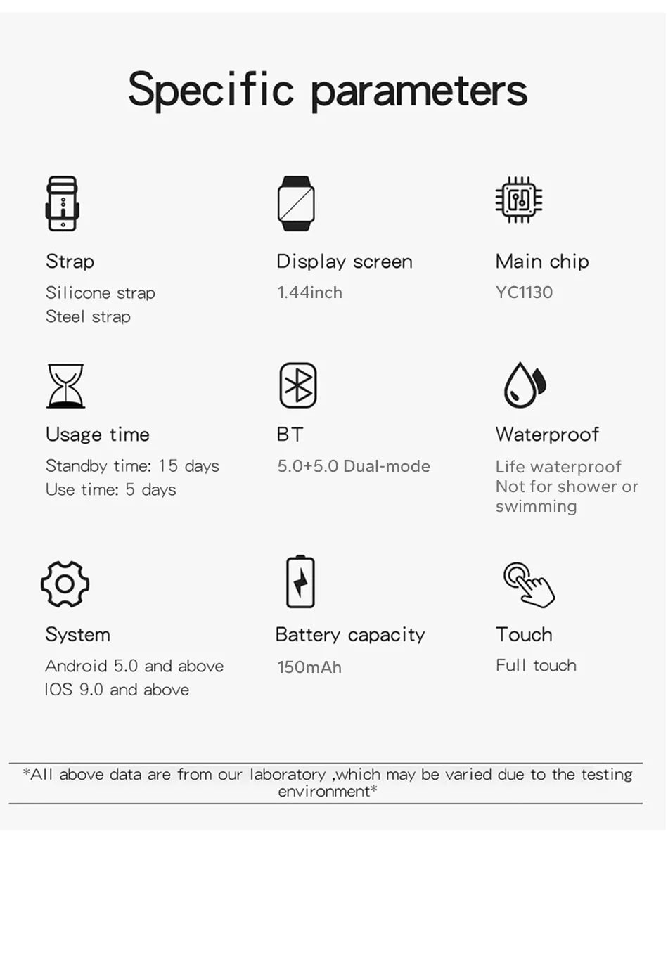 Smartwatch with Bluetooth Call, Blood Oxygen/Pressure Monitoring - Real Group UAE