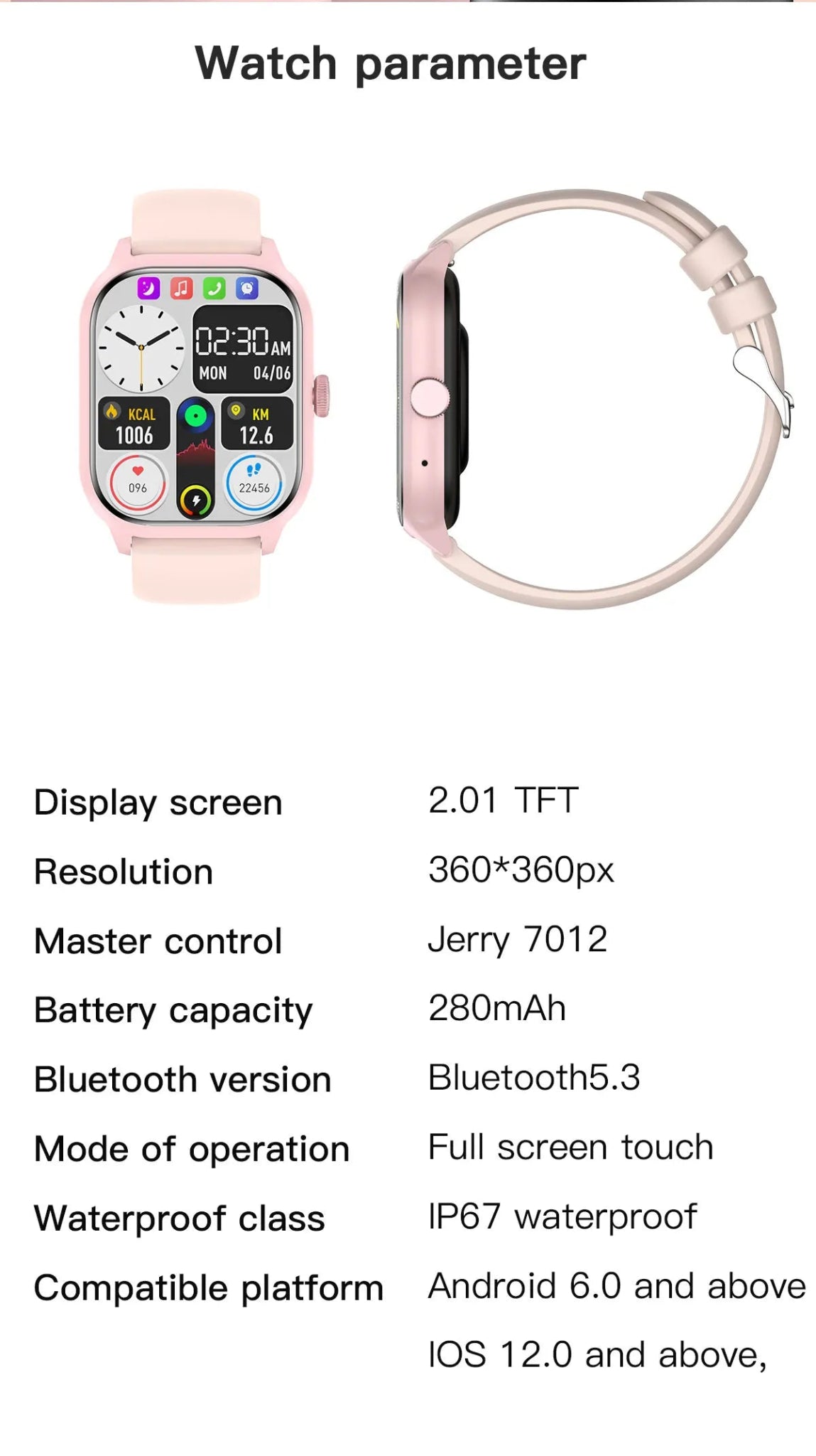 Smartwatch with Bluetooth Call | Fitness & Heart Rate Monitor - Real Group UAE