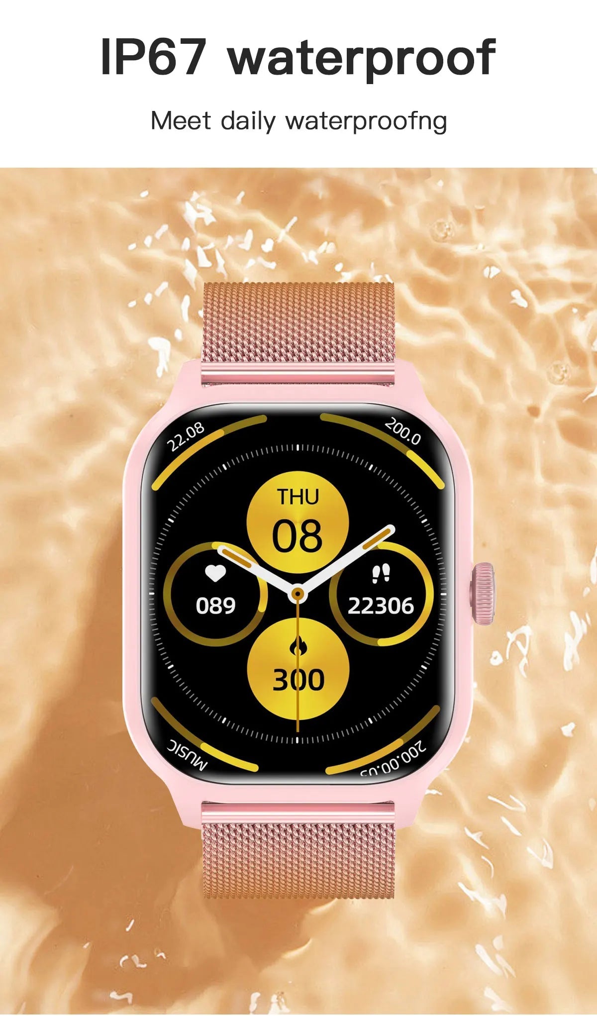 Smartwatch with Bluetooth Call | Fitness & Heart Rate Monitor - Real Group UAE