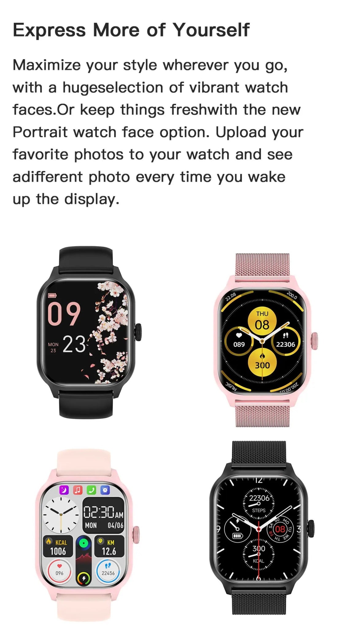 Smartwatch with Bluetooth Call | Fitness & Heart Rate Monitor - Real Group UAE