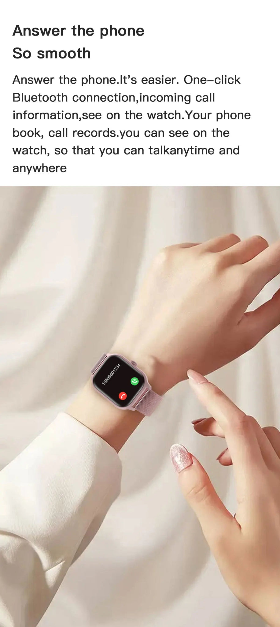 Smartwatch with Bluetooth Call | Fitness & Heart Rate Monitor - Real Group UAE