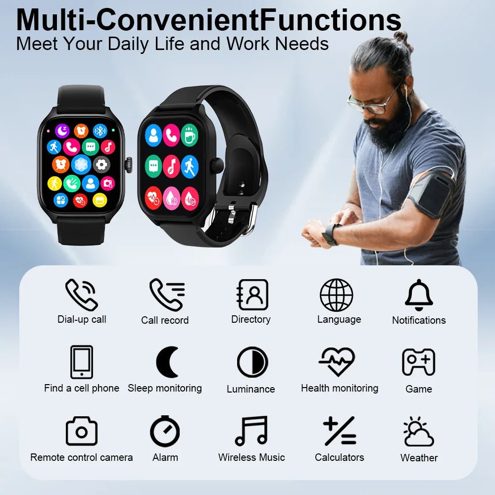 Smartwatch with Bluetooth Call | Fitness & Heart Rate Tracker - Real Group UAE