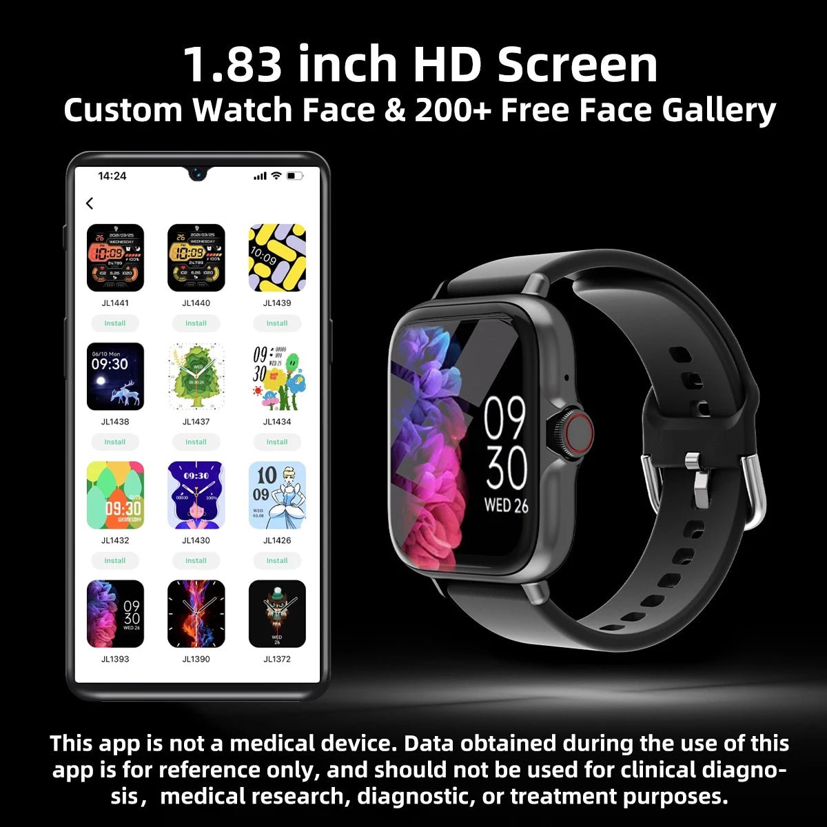 Smartwatch with Call Answer, Fitness Tracker & Sleep Monitor - Realgroupuae