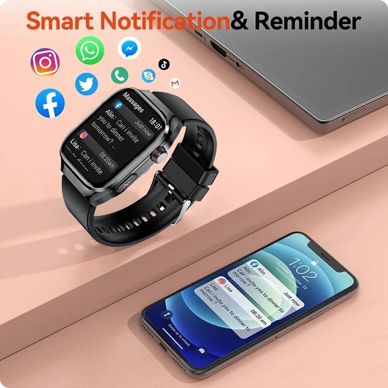 Smartwatch with Fitness Tracking | Bluetooth Call | AMOLED Screen - Real Group UAE