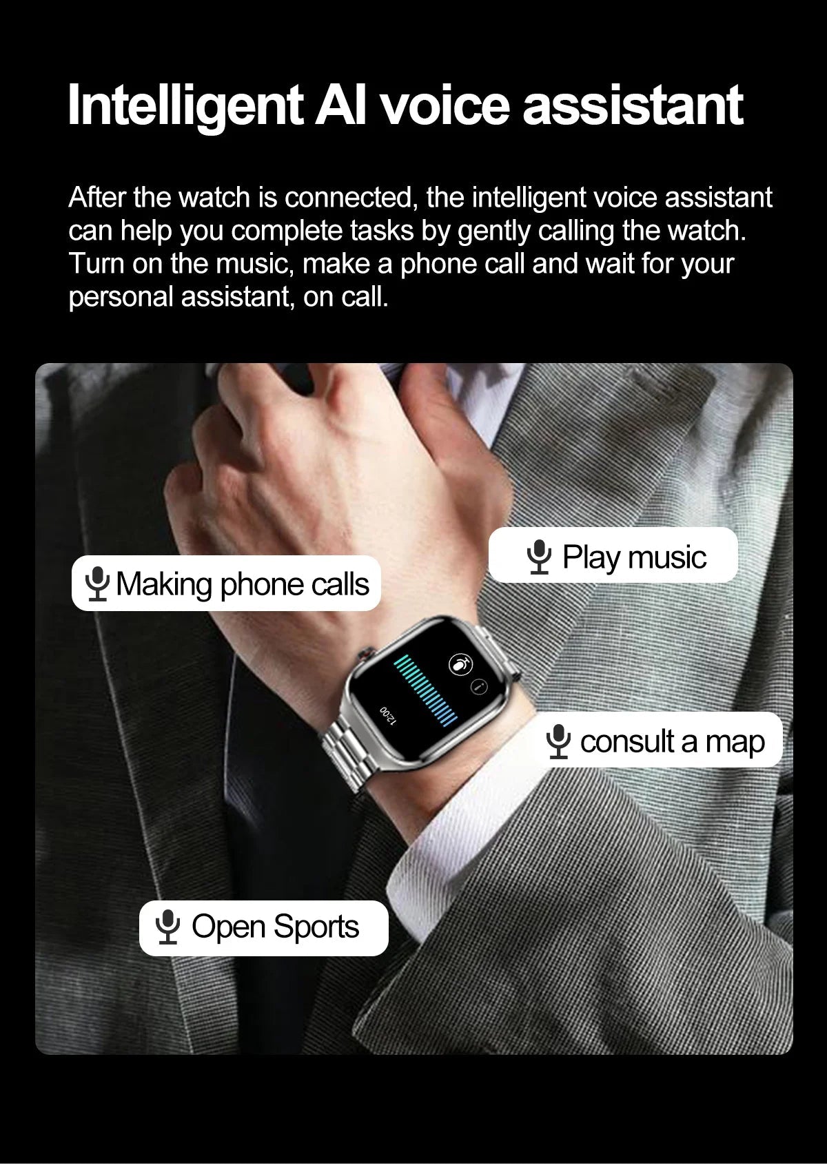 Smartwatch with Fitness Tracking | Bluetooth Call | AMOLED Screen - Real Group UAE