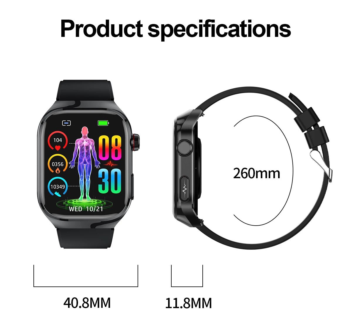 Smartwatch with Fitness Tracking | Bluetooth Call | AMOLED Screen - Real Group UAE
